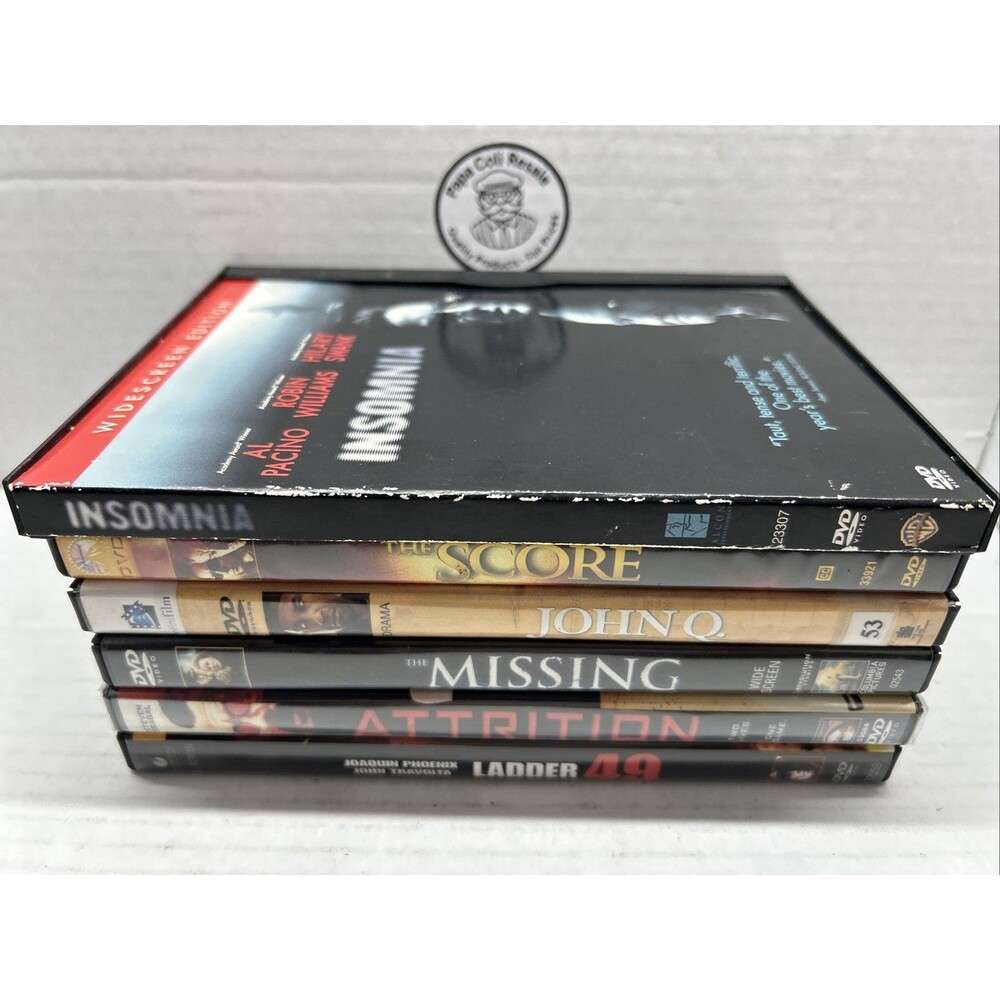 6 Movie DVD Bundle - Action/Thriller - John Q, Insomnia, The Missing, Ladder 49